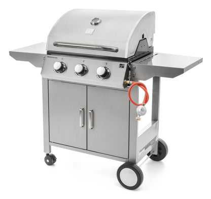 Grătar pe gaz G21 Oklahoma BBQ Premium line, 3 arzătoare + reductor de presiune gratuit