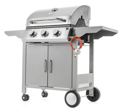 Grătar pe gaz G21 Oklahoma BBQ Premium line, 3 arzătoare + reductor de presiune gratuit