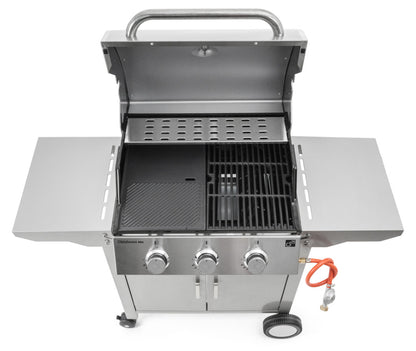 Grătar pe gaz G21 Oklahoma BBQ Premium line, 3 arzătoare + reductor de presiune gratuit