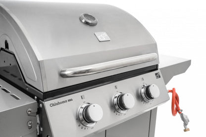 Grătar pe gaz G21 Oklahoma BBQ Premium line, 3 arzătoare + reductor de presiune gratuit