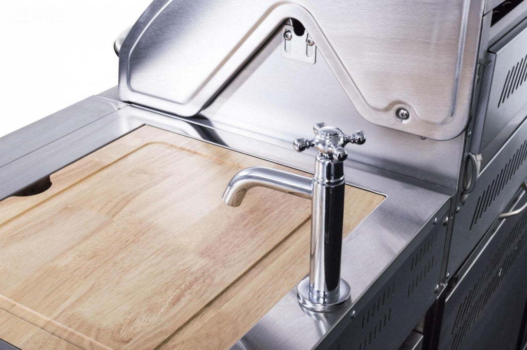 Grătar pe gaz G21 Nevada BBQ kitchen Premium Line, 8 arzătoare + reductor de presiune gratuit