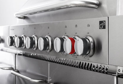 Grătar pe gaz G21 Nevada BBQ kitchen Premium Line, 8 arzătoare + reductor de presiune gratuit