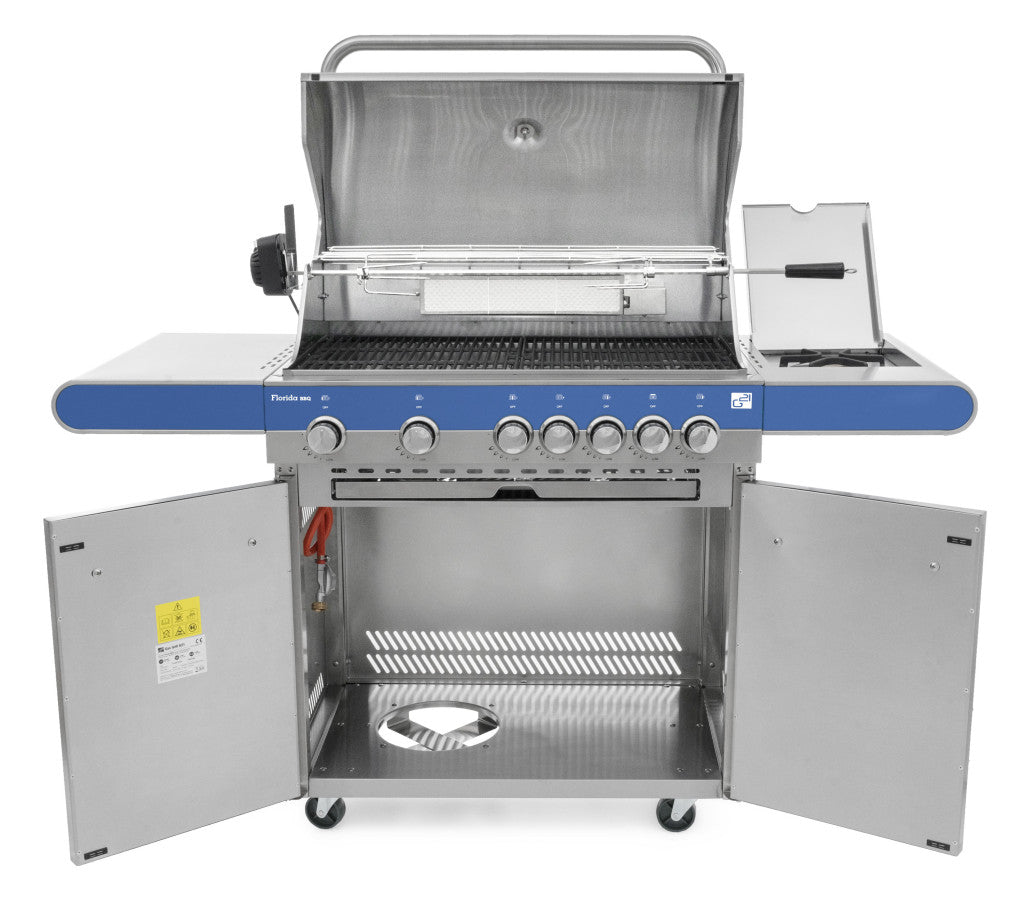 Grătar pe gaz G21 Florida BBQ Premium line, 7 arzătoare + reductor de presiune gratuit