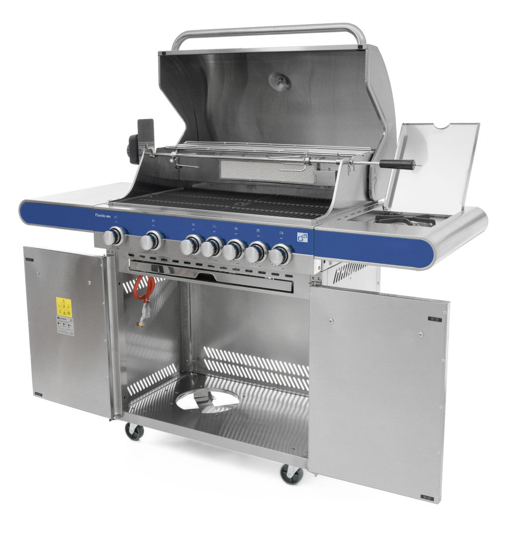 Grătar pe gaz G21 Florida BBQ Premium line, 7 arzătoare + reductor de presiune gratuit