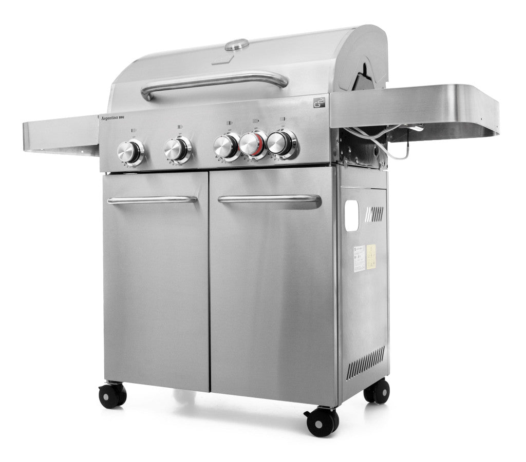 Grătar pe gaz G21 Argentina BBQ Premium Line, 5 arzătoare + reductor de presiune gratuit