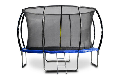 Trambulina G21 SpaceJump cu plasă de protecție, 366 cm, cu scară liberă, albastră