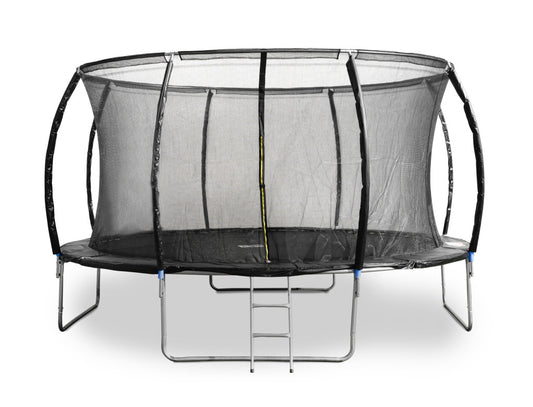 Trambulina G21 SpaceJump cu plasă de protecție, 430 cm, cu scară liberă