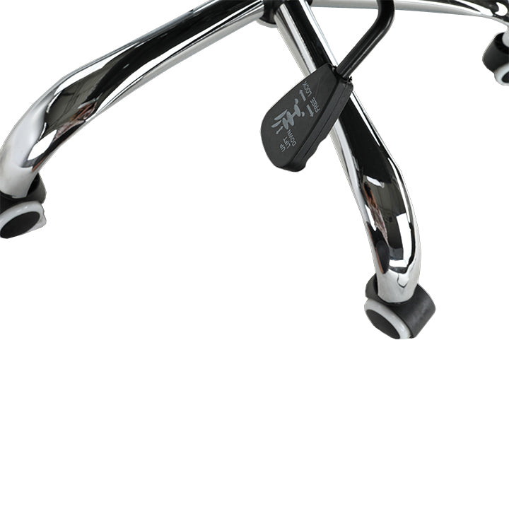 Scaun de birou, piele eco/metal, negru/crom, FARAN