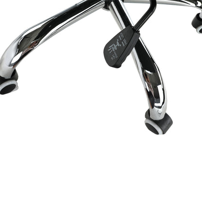 Scaun de birou, piele eco/metal, negru/crom, FARAN