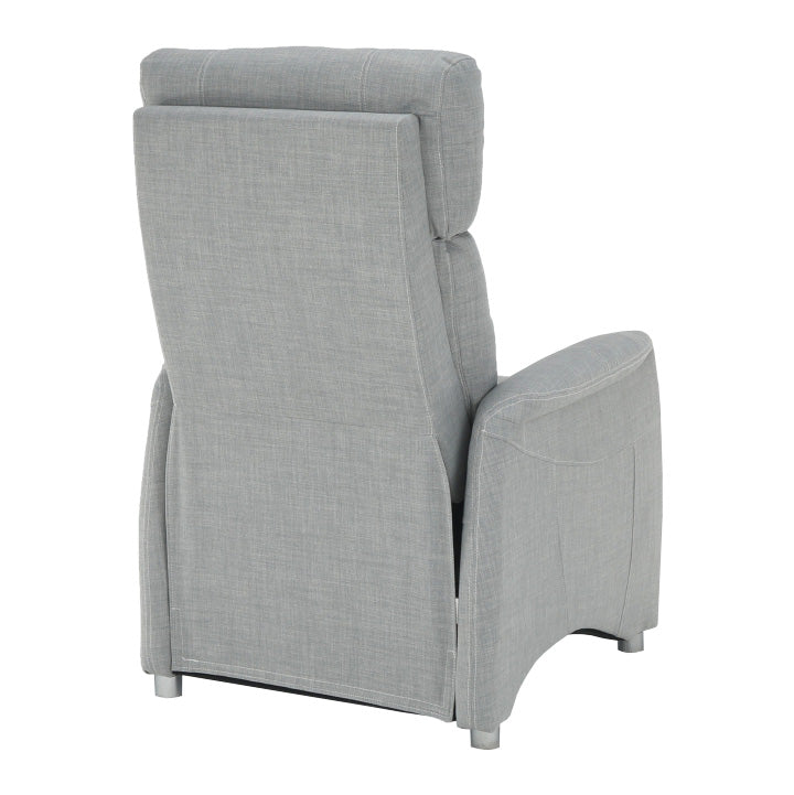 Fotoliu reglabil, material textil gri, FOREST