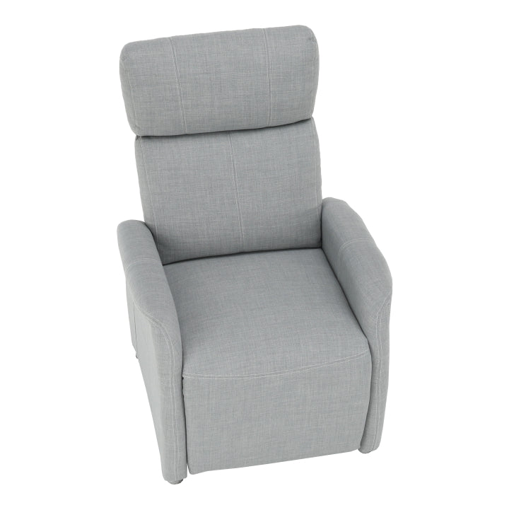 Fotoliu reglabil, material textil gri, FOREST