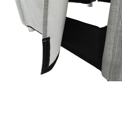 Fotoliu reglabil, material textil gri, FOREST