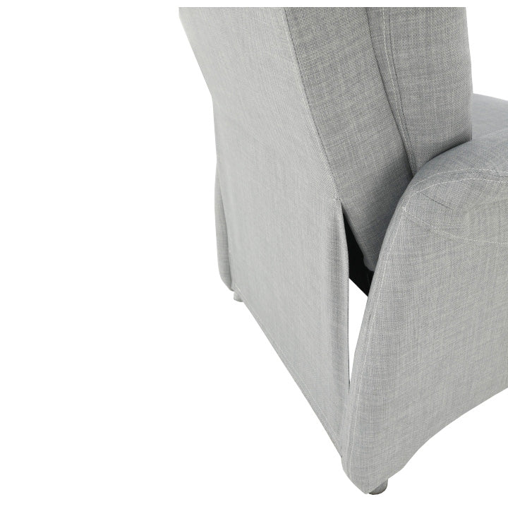 Fotoliu reglabil, material textil gri, FOREST