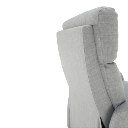 Fotoliu reglabil, material textil gri, FOREST