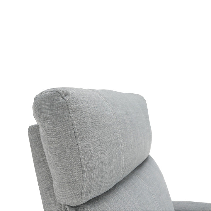 Fotoliu reglabil, material textil gri, FOREST