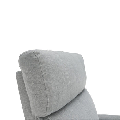 Fotoliu reglabil, material textil gri, FOREST