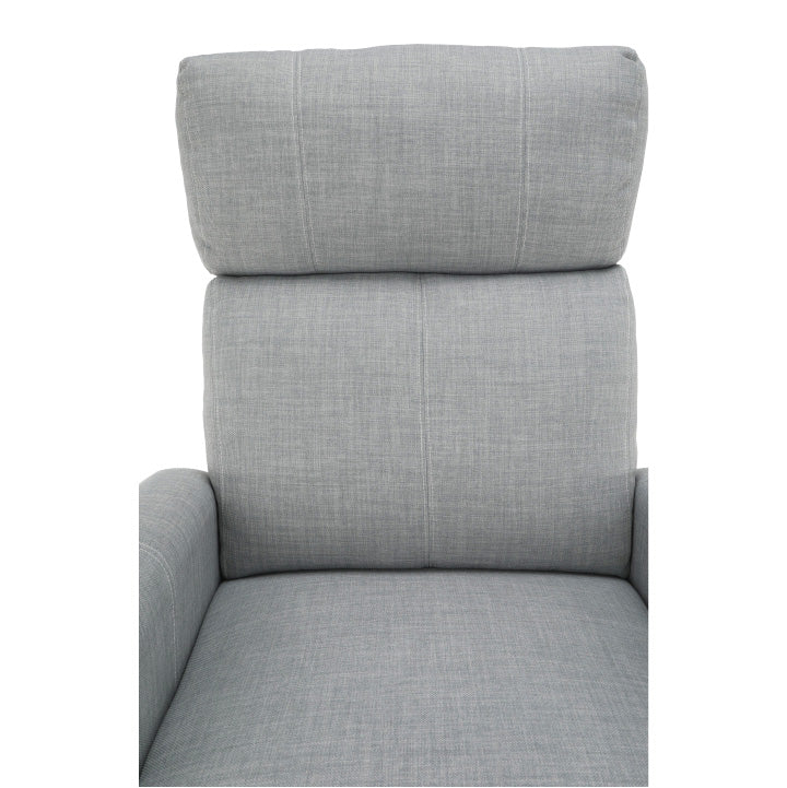 Fotoliu reglabil, material textil gri, FOREST