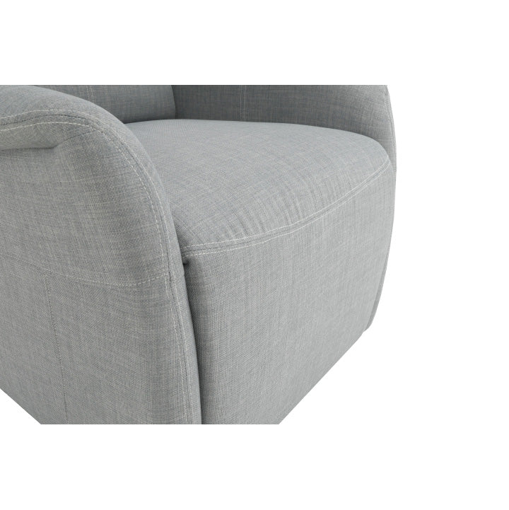 Fotoliu reglabil, material textil gri, FOREST
