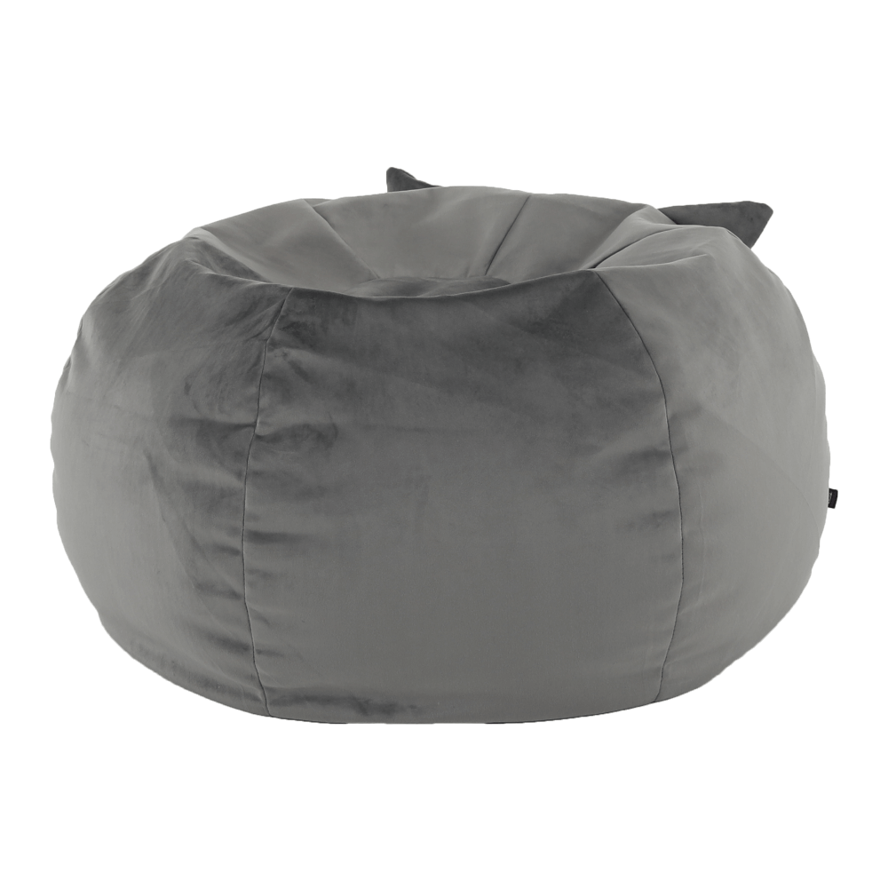 Fotoliu tip sac, material textil gri, BABY TIPUL 1