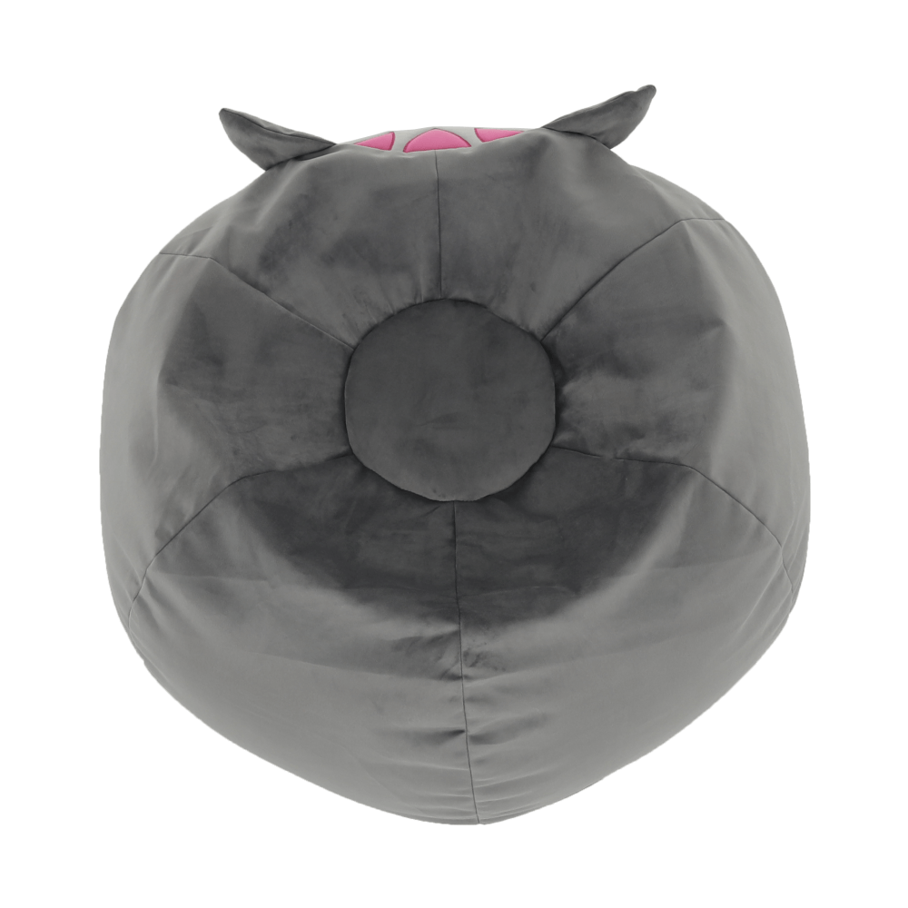 Fotoliu tip sac, material textil gri, BABY TIPUL 1