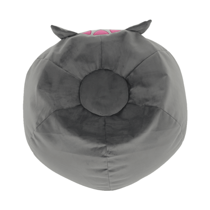 Fotoliu tip sac, material textil gri, BABY TIPUL 1