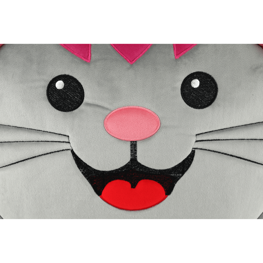 Fotoliu tip sac, material textil gri, BABY TIPUL 1