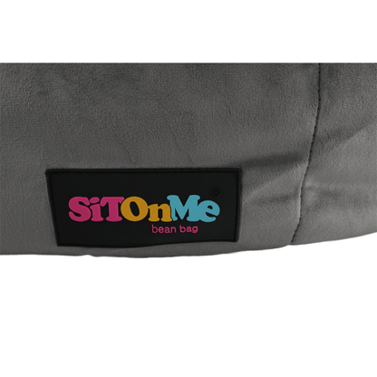 Fotoliu tip sac, material textil gri, BABY TIPUL 1