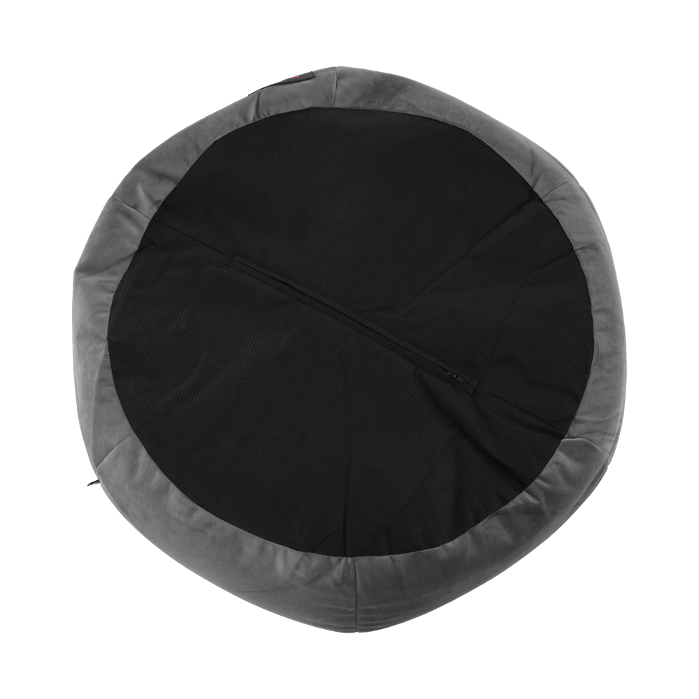 Fotoliu tip sac, material textil gri, BABY TIPUL 1