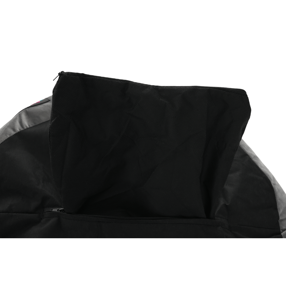 Fotoliu tip sac, material textil gri, BABY TIPUL 1