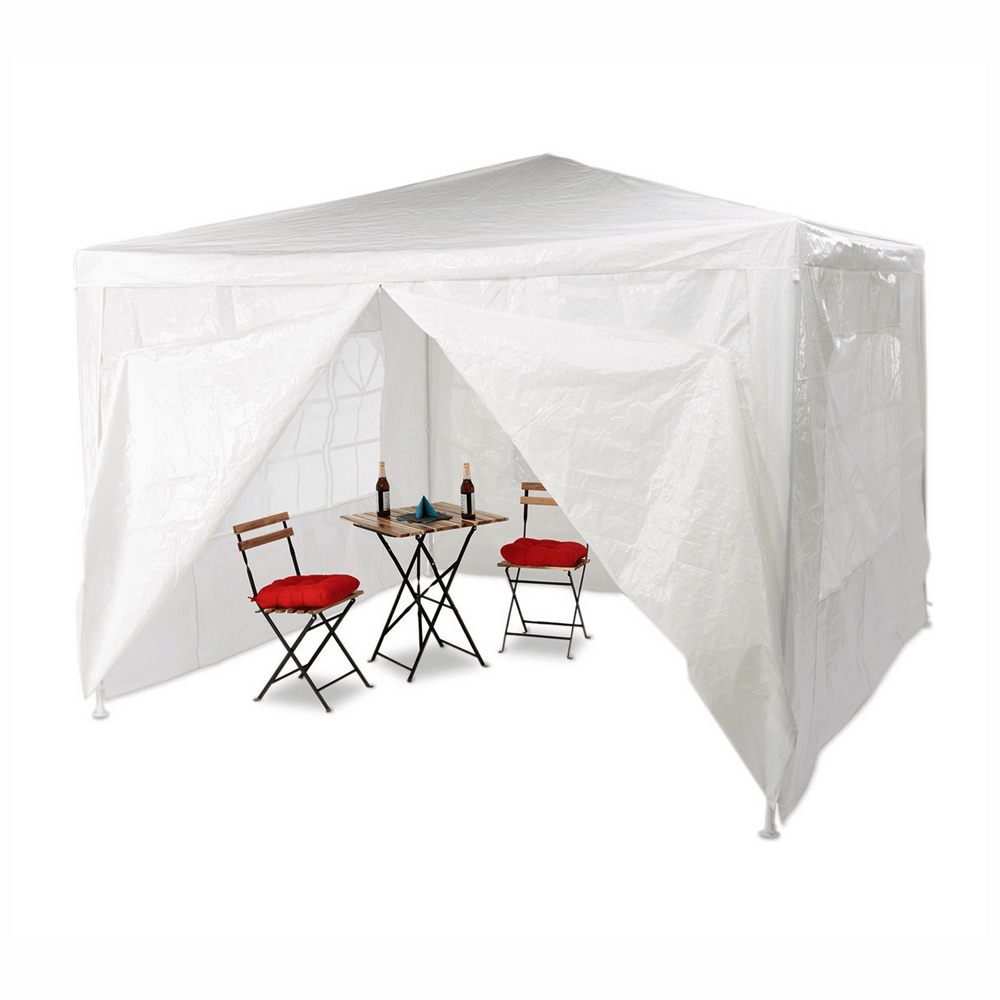 Cort de grădină pentru party, alb, 3x3 m, TEKNO TYP 1
