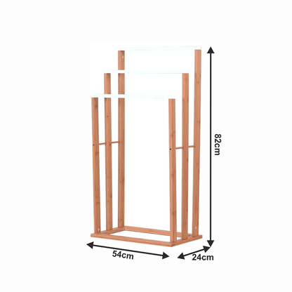 Stand pt. prosoape, bambus/alb, KOMO NEW