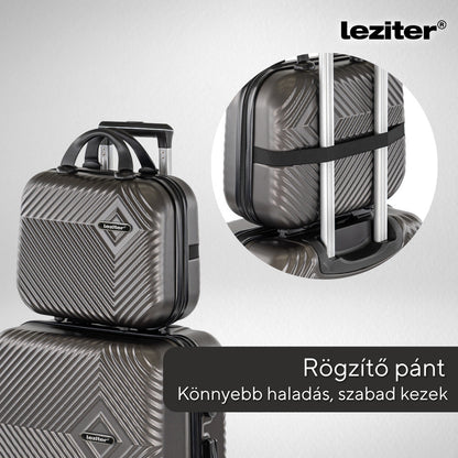Valiză TravelLux Pro cu copertă rigidă 23x30x14 cm gri