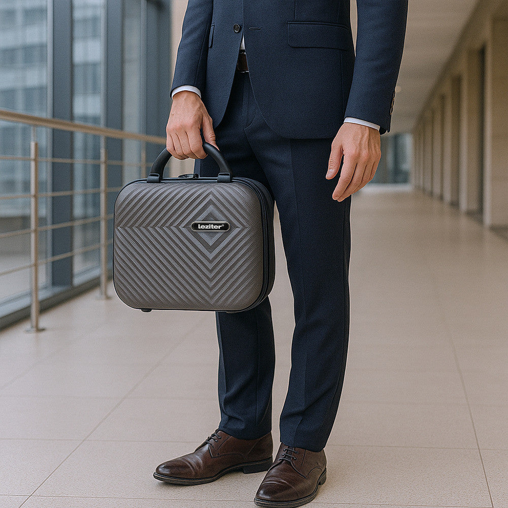 Valiză de mână TravelLux Pro cu acoperiș rigid 28x36x16 cm gri