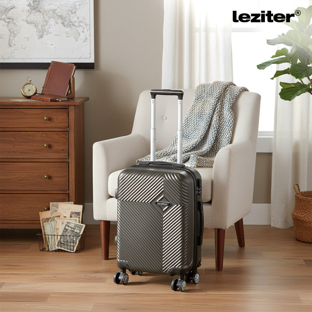 Bagaj de mână TravelLux Pro cu acoperiș rigid și roți detașabile 40x30x20 cm gri