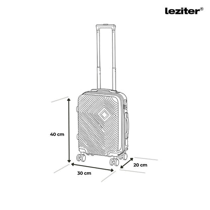 Bagaj de mână TravelLux Pro cu acoperiș rigid și roți detașabile 40x30x20 cm gri