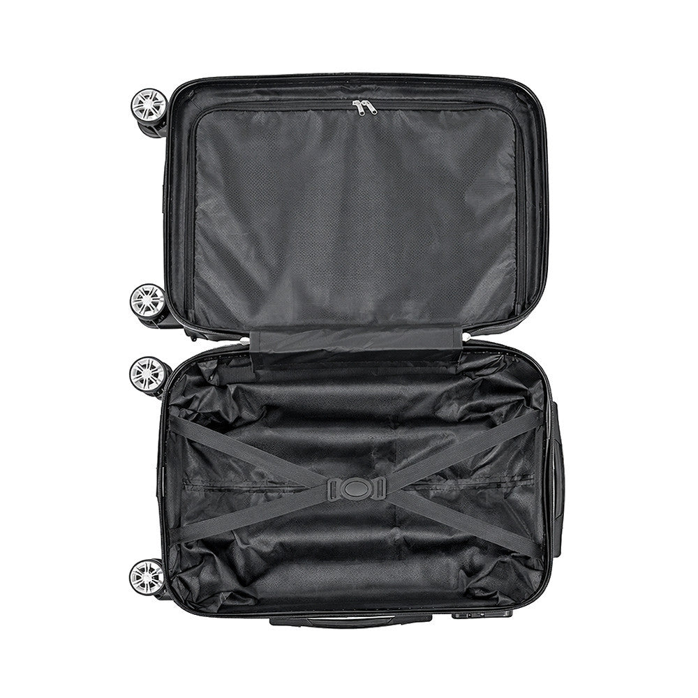 Valiză de cabină TravelLux Pro cu hardtop și roți detașabile 50x40x20 cm gri