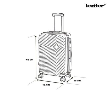 Valiză medie TravelLux Pro cu hardtop 68x45x25 cm gri