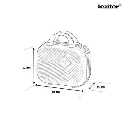 Valiză de cabină TravelLux Pro cu hard top și roți detașabile 50x40x20 cm albastru lagună