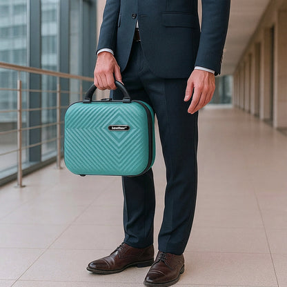 Valiză de mână TravelLux Pro cu acoperiș rigid 28x36x16 cm, albastru lagună