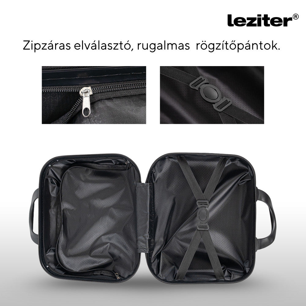 Valiză hardtop TravelLux Pro 23x30x14 cm auriu-roșu