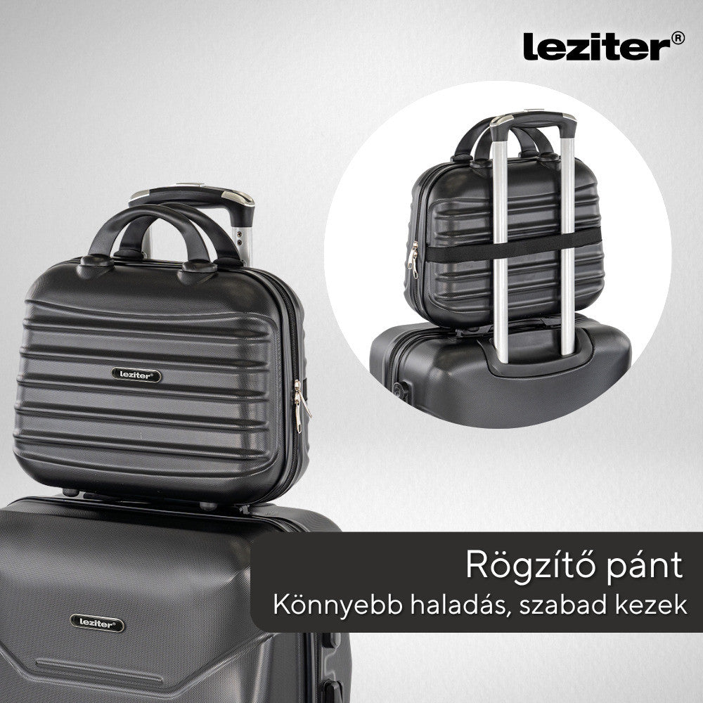 Valiză mică de mână TravelLux Max cu acoperiș rigid 28x36x16 cm neagră