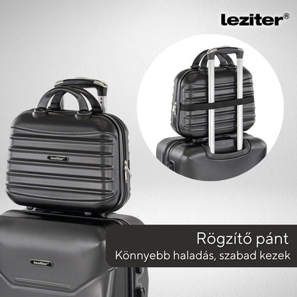 Valiză mică de mână TravelLux Max cu acoperiș rigid 28x36x16 cm neagră