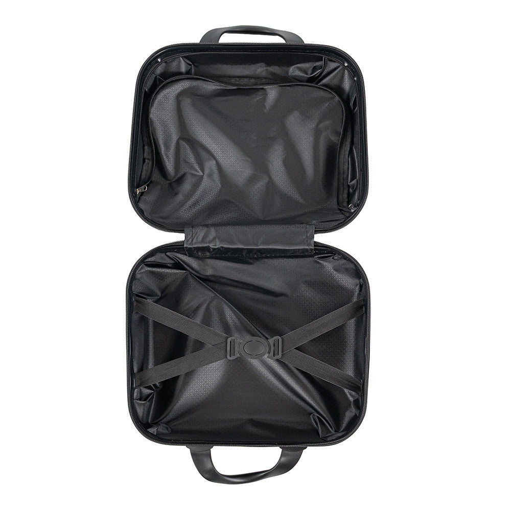 Valiză mică de mână TravelLux Max cu acoperiș rigid 28x36x16 cm neagră