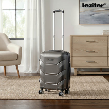 Bagaj de mână TravelLux Max cu acoperiș rigid și roți detașabile 40x30x20 cm negru