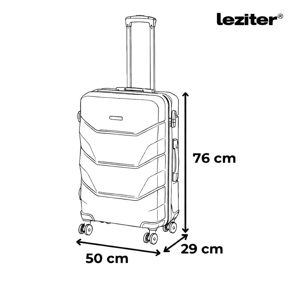 Bagaj de mână TravelLux Max cu acoperiș rigid și roți detașabile 40x30x20 cm negru