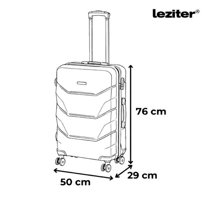 Bagaj de mână TravelLux Max cu acoperiș rigid și roți detașabile 40x30x20 cm negru