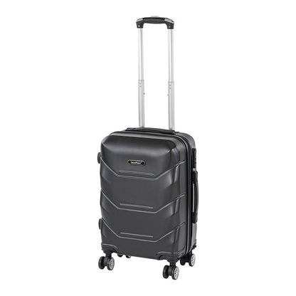 Valiză de cabină TravelLux Max cu hard top și roți detașabile 50x40x20 cm neagră