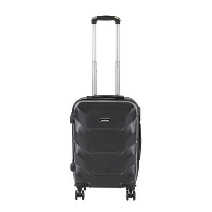 Valiză de cabină TravelLux Max cu hard top și roți detașabile 50x40x20 cm neagră