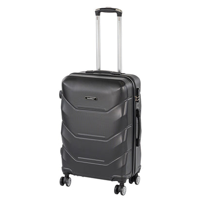 Valiză medie TravelLux Max cu hardtop 68x45x25 cm neagră