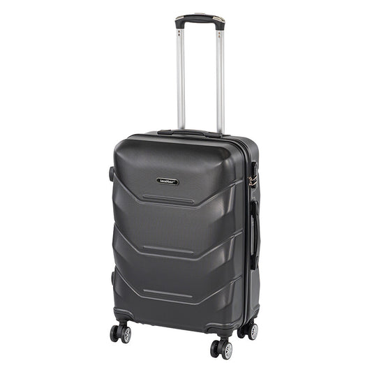 Valiză medie TravelLux Max cu hardtop 68x45x25 cm neagră
